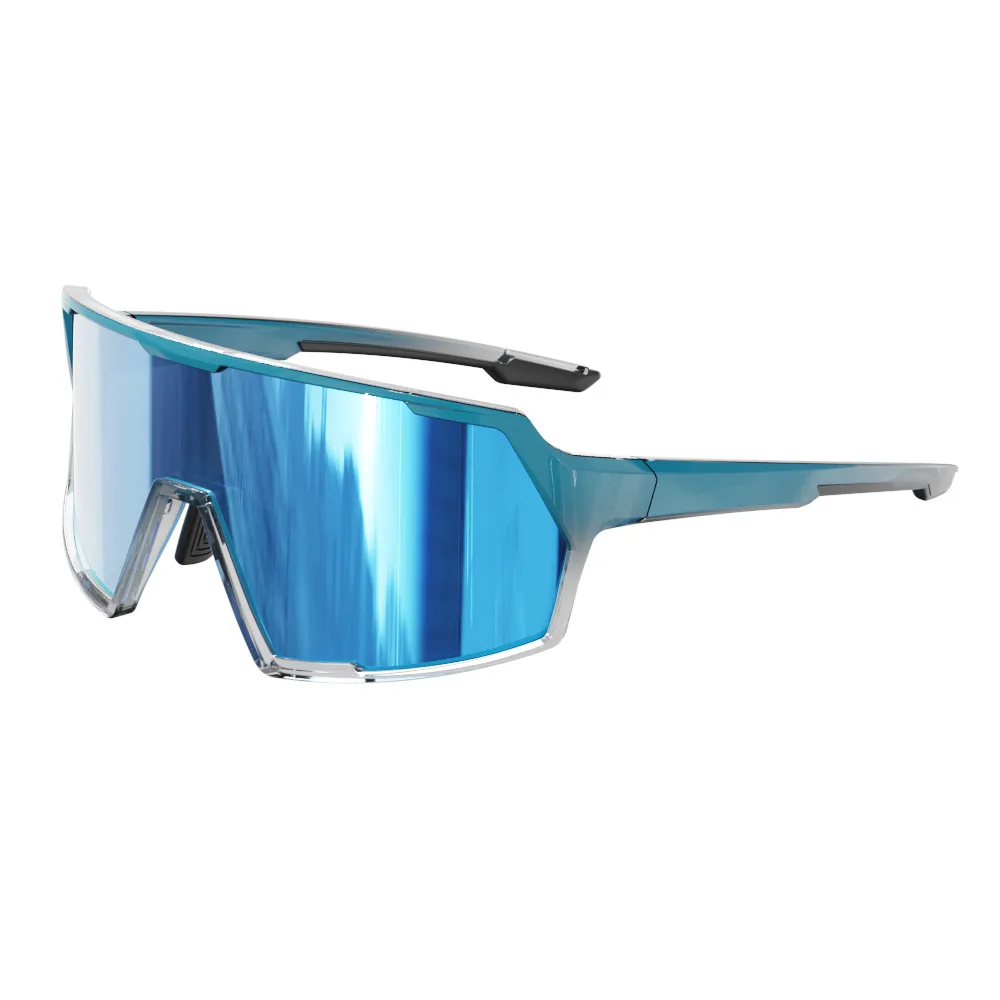 

New TR90 Outdoor Windproof Sandproof Mountain Bike Riding Glasses Stylish One-piece Sports Sunglasses