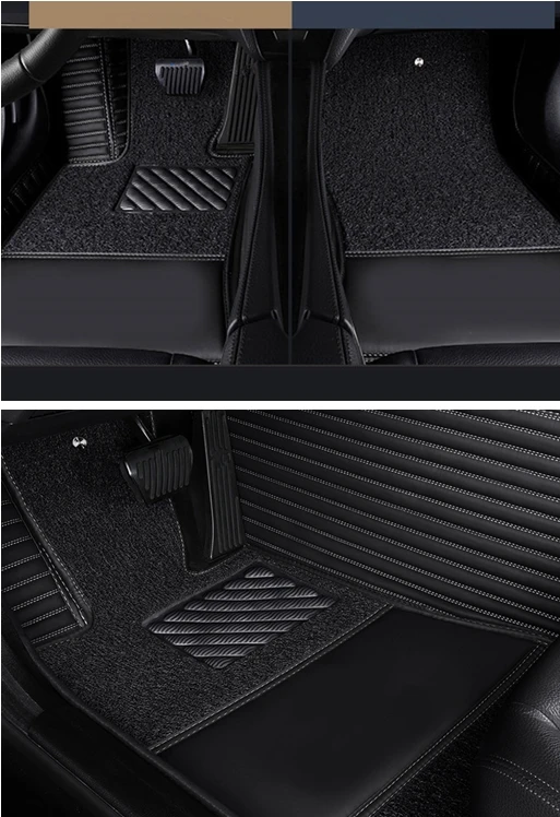 Custom special car floor mats for Hyundai Santa fe 5 seats 2025 Top quality waterproof double layers carpets for Santafe 2024