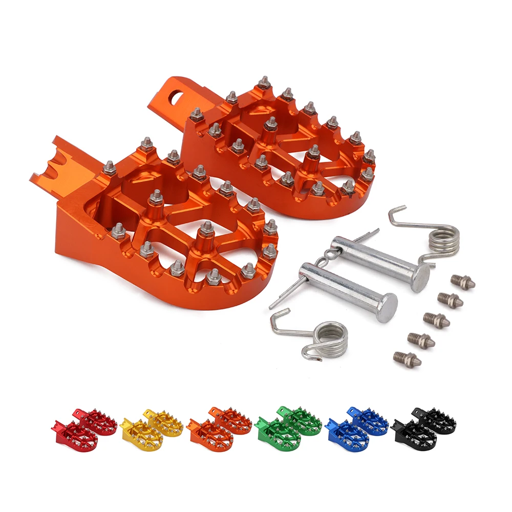 Motorcycle Aluminum Universal CNC Colorful Footpeg Footrest Foot Pegs For HONDA CRF XR 50 70 110 M2R SDG DHZ SSR KAYO Pit Bike