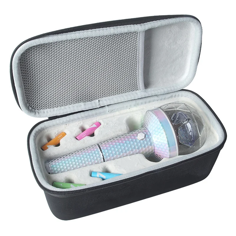 حقيبة كتف كاملة لتخزين عصا الضوء للحفلات الموسيقية من مادة EVA حقيبة حمل واقية محمولة ومتينة