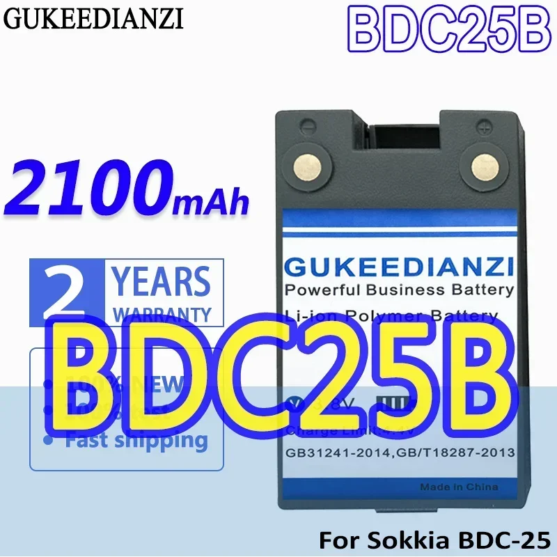 High Capacity GUKEEDIANZI Battery BDC25B 2100mAh For Sokkia BDC-25 BDC25A Digital Batteries