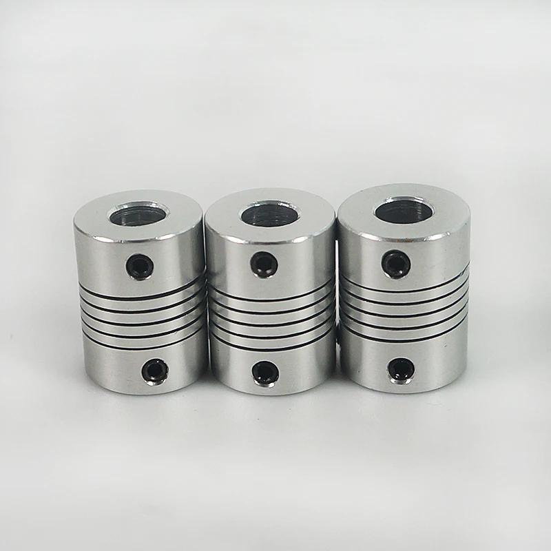 1 قطعة CNC موتور الفك رمح المقرنة 3-10 مللي متر اقتران مرن OD 19x25 مللي متر 3/4/5/6/6.35/7/8/10 مللي متر النقش بالليزر آلة وسم أجزاء #5