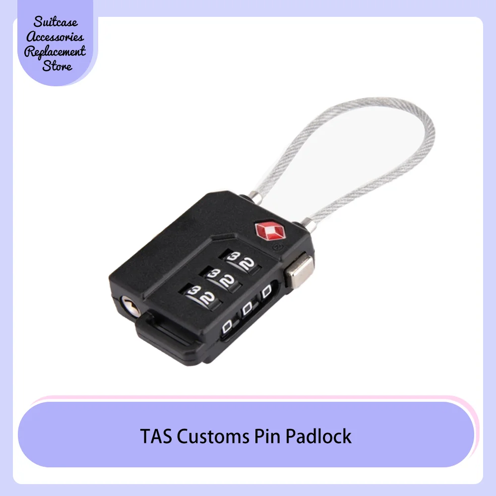 Customs lock Combination lock Travel zipper with a lock case package wire rope padlock safe travel new companion