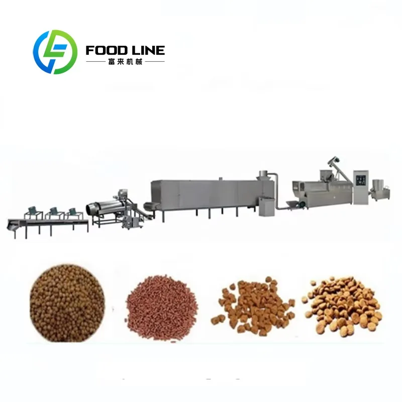 Customized Multifunctional Automatic Fish Feed Extruder Dryer Floating Feed Processing Machine for Aquaculture Farms
