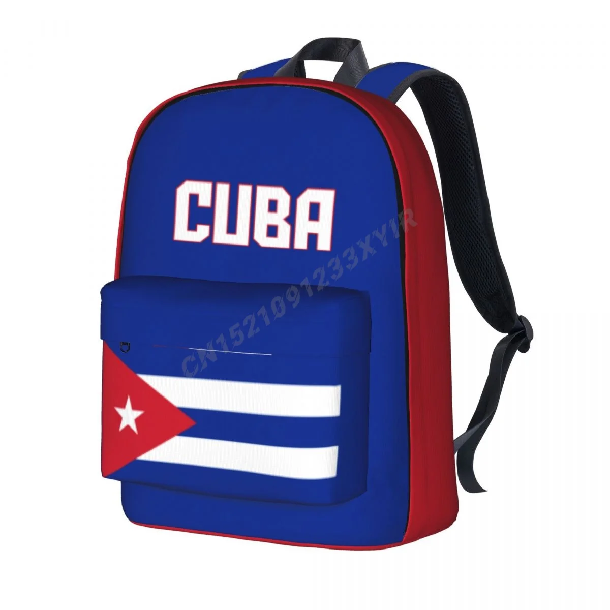 Unisex Backpack Cuba Flag Cuban Stitch Schoolbag Messenger Bag Case Laptop Travel Bag Mochila Gift