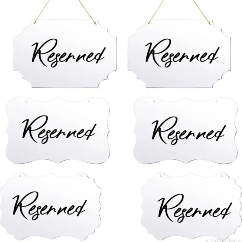 d5bb 맑은 빈 아크릴 징후 미완성 매달려 밧줄로 장식 표지판