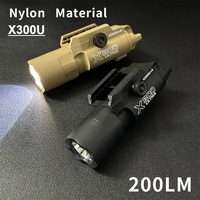 Tactical Surefir X300 X300U Nylon Pistol Gun Strobe LED Light Fit 20mm Rail Airsoft Hanging Hunting Flashlight