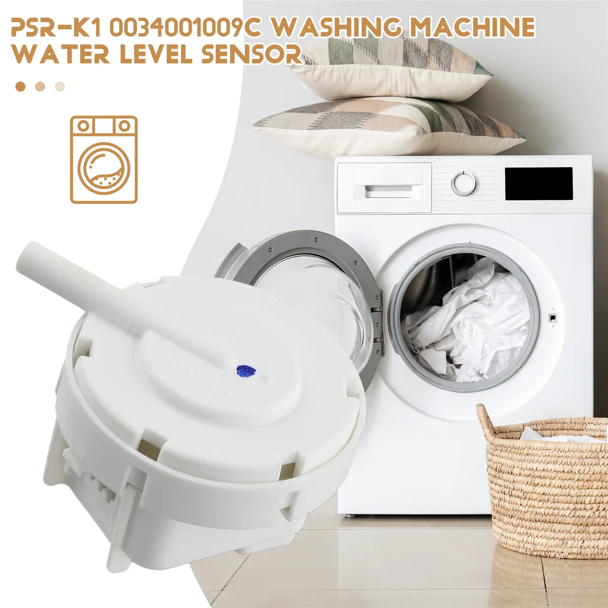 BISM1 PSR-K1 0034001009 مستشعر مستوى المياه للغسالة C لاستبدال مفتاح مستوى المياه للغسالة