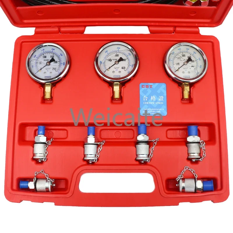 A0019 Hydraulic Oil Pressure Gauge High Precision Excavator Hydraulic Pump Pressure Measurement Pilot Pump Combination Meter