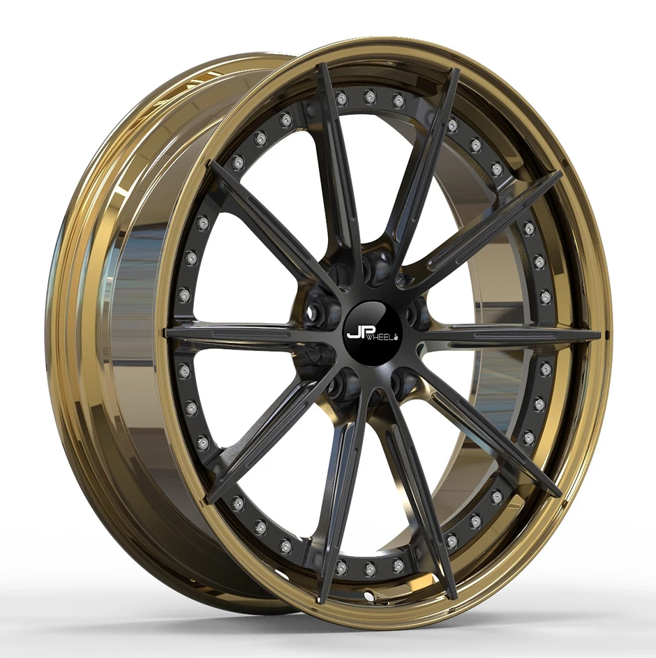 

Factory Custom 2-Piece Passenger Car Wheels Deep Dish Forged Rims 19 Inch 5 Holes 5x112 Forging Aluminum Alloy Wheels#JM7164