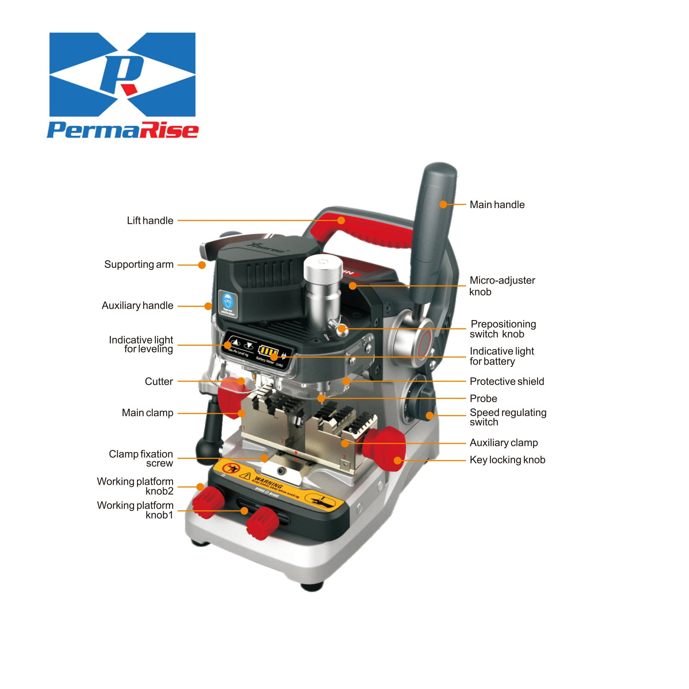 Máquina cortadora de llaves esencial XP-007 para hoyuelos láser y llaves planas, herramienta esencial para suministros de cerrajería