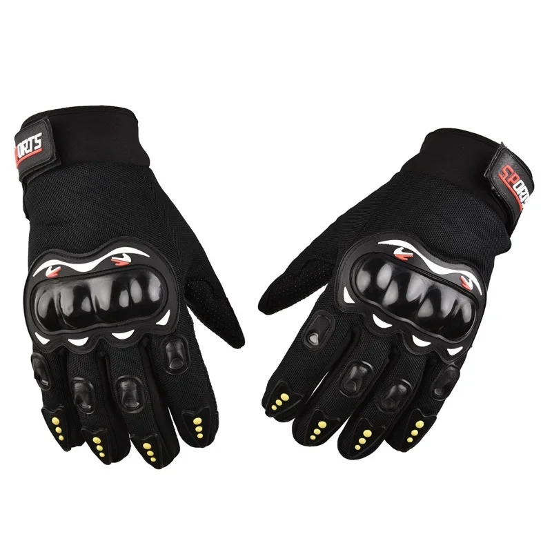 Guantes de motociclismo protección de articulaciones ciclismo Fitness al aire libre medio dedo carcasa dura