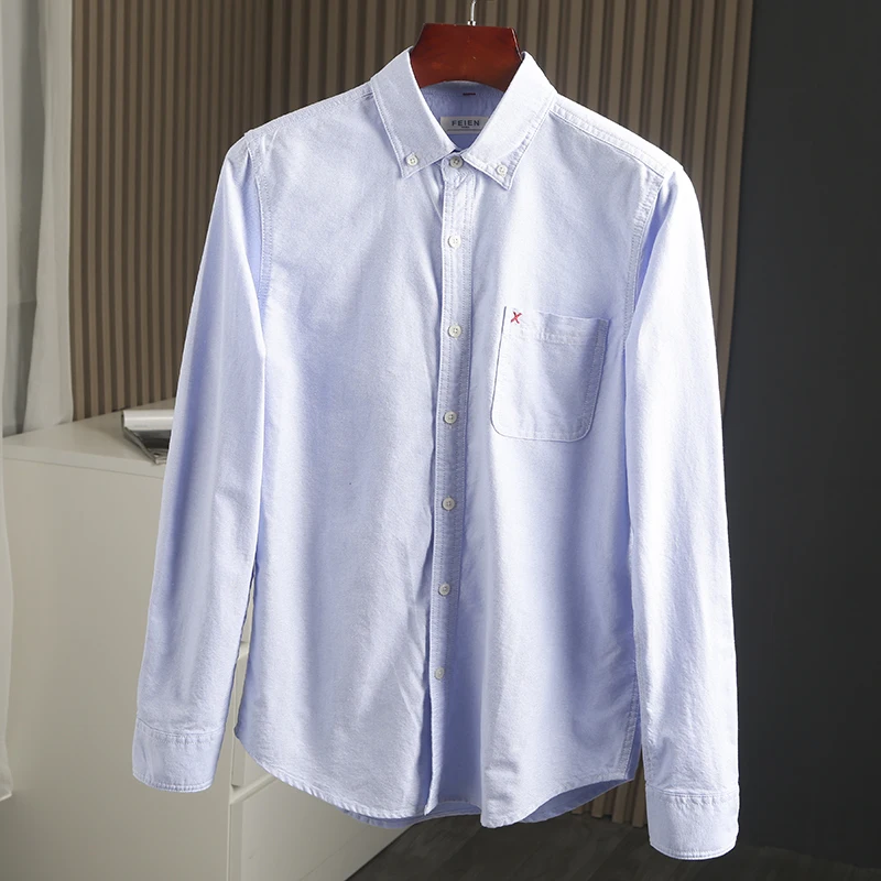 

Ox Cloth Long Sve irt Мужская облегающая цветная лоскутная ткань Proc Хлопок Молодежная модная дышащая влажность ng