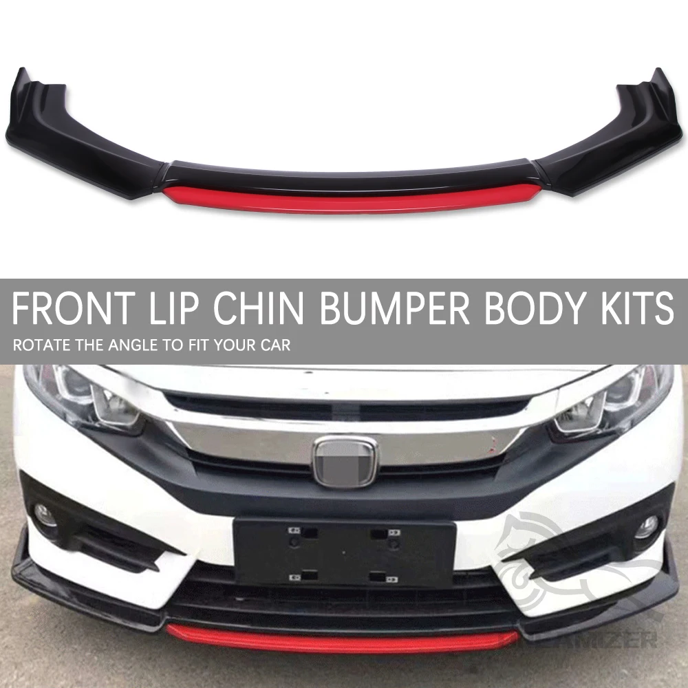 

Universal Car Front Bumper Separator Bumper Lip Body Kit Separator For Honda For Toyota For Audi For Ford Width Below 183cm