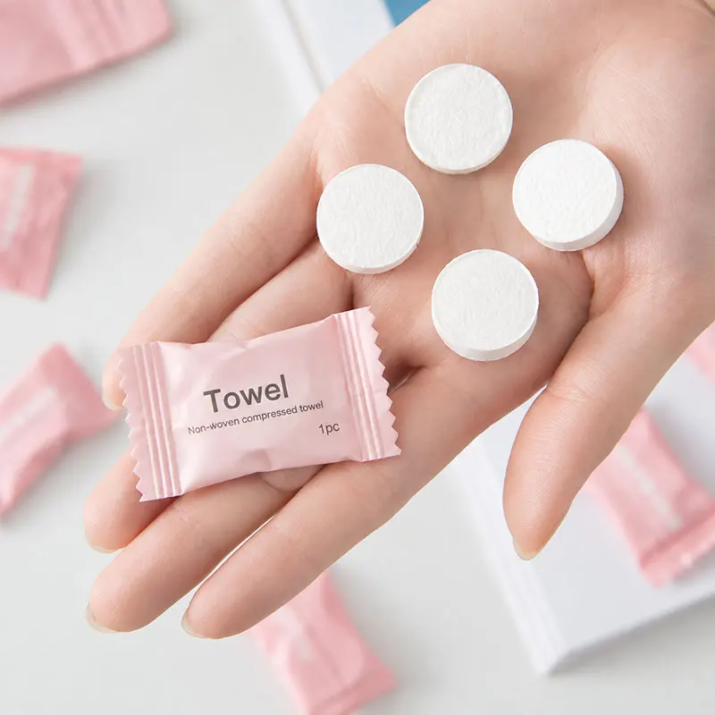 Disposable Compressed Towel Disposable Capsules Towel Outdoor Moistened Water Wet Wipe Makeup Cleaning Face Towel Tissue 20/50pc
