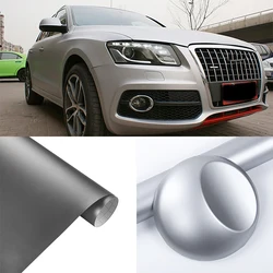 150cm Silver Matt Matte Flat Wrap Vinyl Covering Film Sticker Decal Roll Sheet with Air Bubble Free 60in 5FT