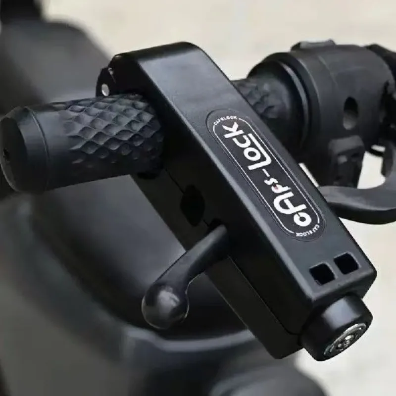 JUSTINLAU Motorcycle Handlebar Lock Anti Theft Brake Throttle Lock Universal for Scooter ATV Bike Motorbike Safety  Protection