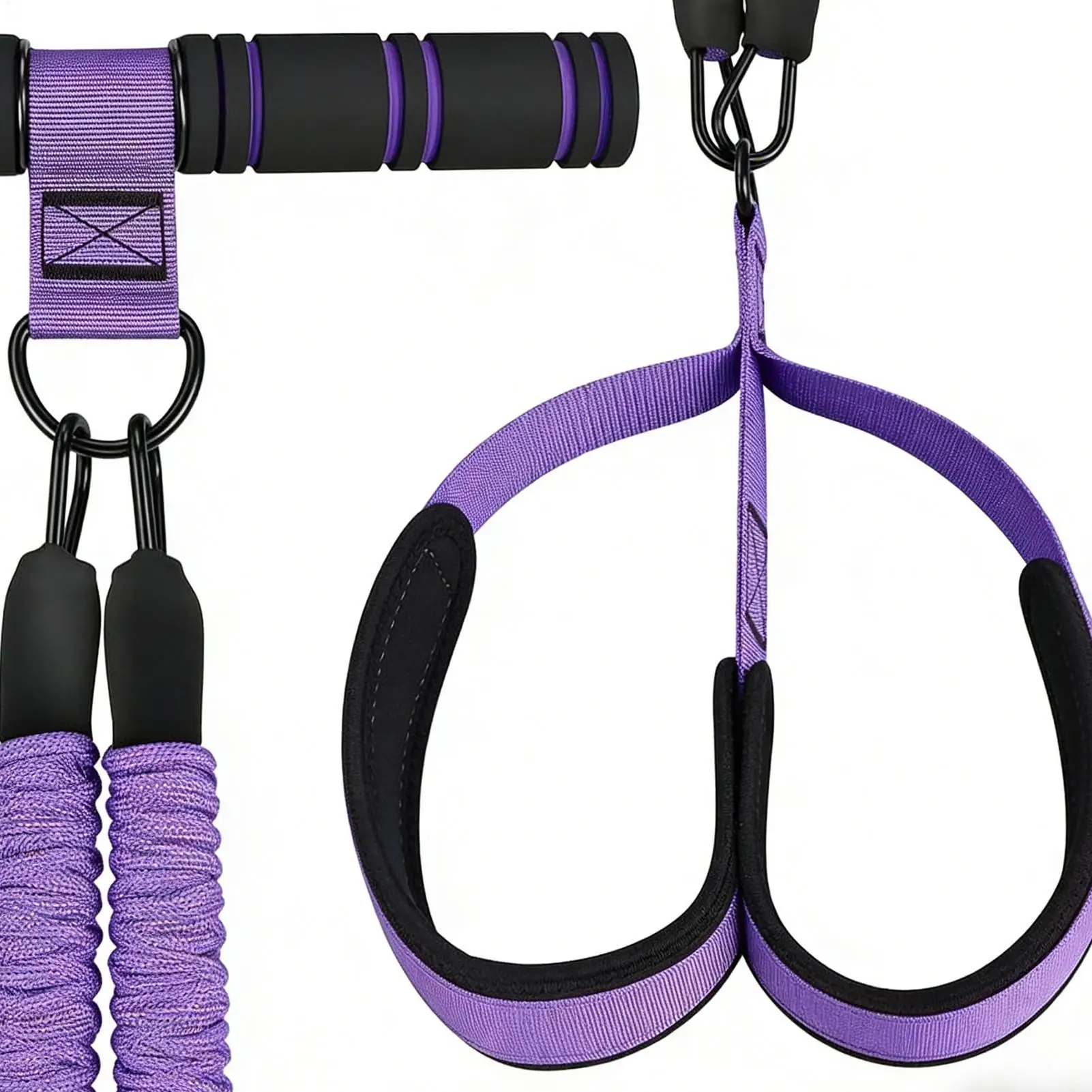 

Эластичный педальный тренажер для растяжки ног с ручкой для тренировок, фитнеса, домашнего спортзала, йоги и растяжки тела