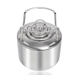 6L Stainless Steel 304 Beer Keg with Ball Lock Cornelius Style Fitting Soda Wine Barrel Metal Handles for Home Brewing