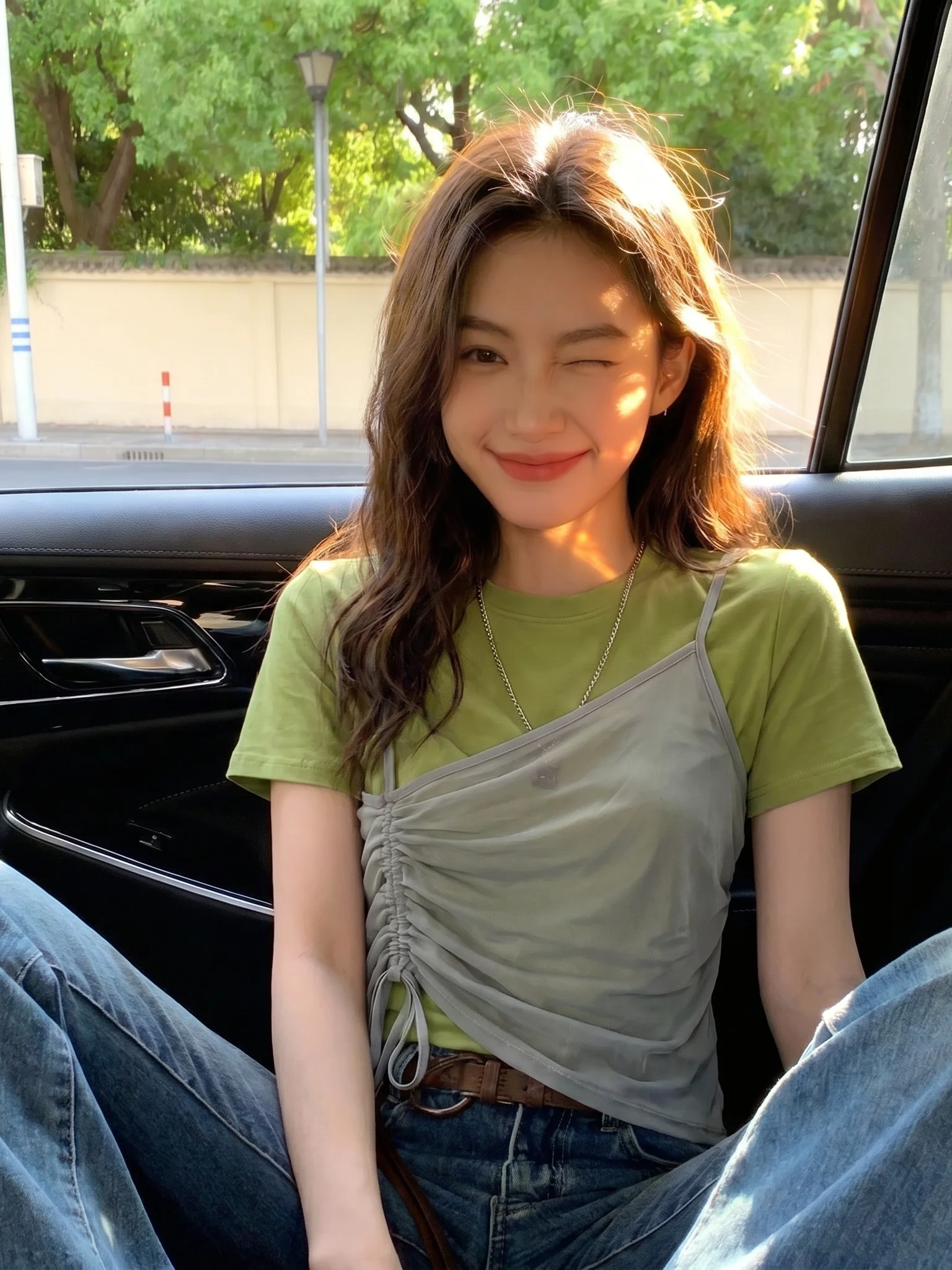 Gray Unique Fake Two-Piece Short Sleeve T-Shirt Women's Loose Summer Top Casual Chic Chinese Style round Neck Basic Fit