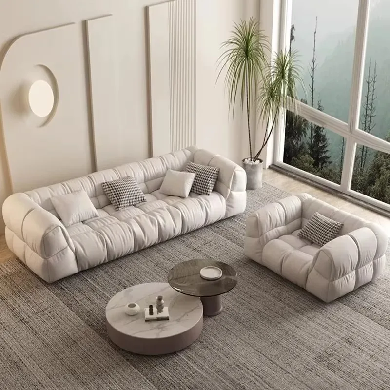 Designer Beige Lazy Sofa Aesthetic Memory Foam Oversized Modern Living Room Sofas Luxury Reading Couch Wohnzimmer Home Furniture