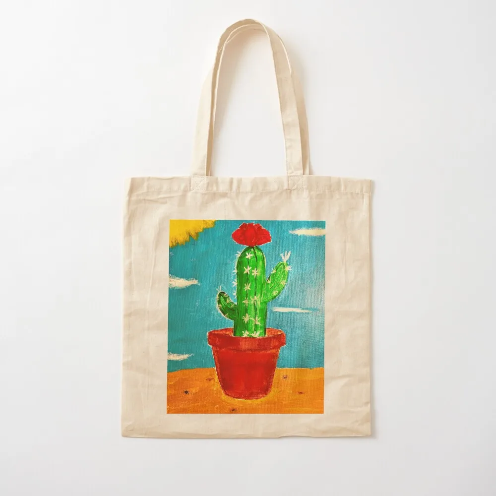 Desert Cactus Tote Bag Woman shopper bag Large bags for women Canvas Tote Bag