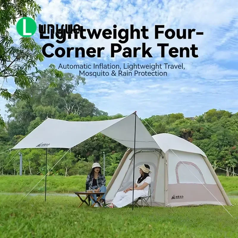 Outdoor Automatic Inflatable Tent Waterproof Lightweight Portable Canopy for Camping Hiking Adventure Travel Easy Setup