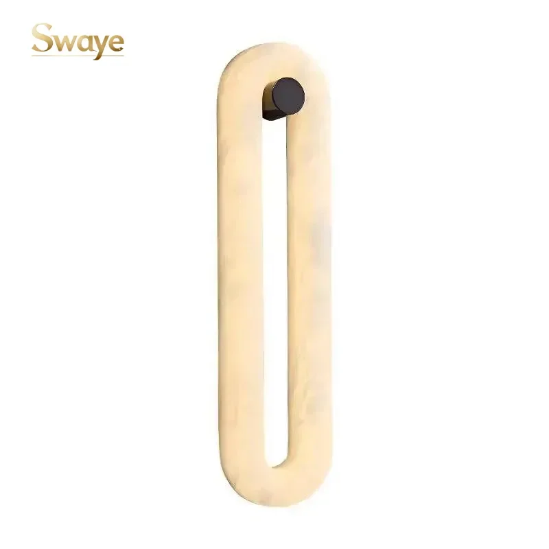 Natural Marble LED Wall Pendant Light Postmodern Minimal Wall Sconce Home Decor Bedside Corridor TVside Home Decor Light Fixture