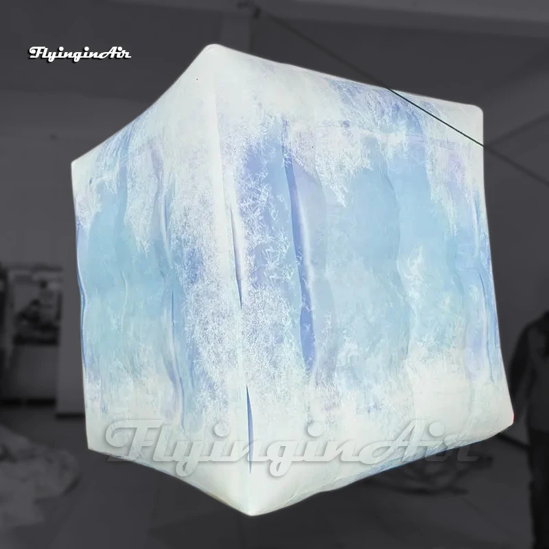 

Огромный надувной кубик льда 1,5 м/2 м/3 м, копия квадратного блока льда со светодиодной подсветкой для украшения вечеринки