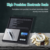 High Precision Mini Electronic Scale Portable Jewelry Pocket Scale Accuracy Range 1000G-0.1G With LCD Display