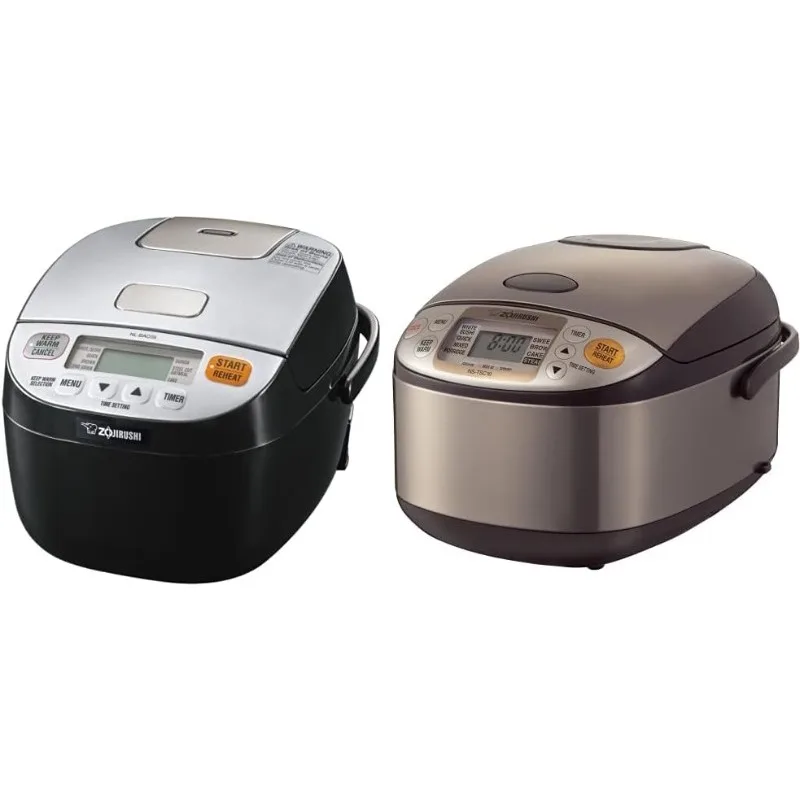 Zojirushi หม้อหุงข้าว & เครื่องอุ่น NL-BAC05SB micom สีเงินสีดำ