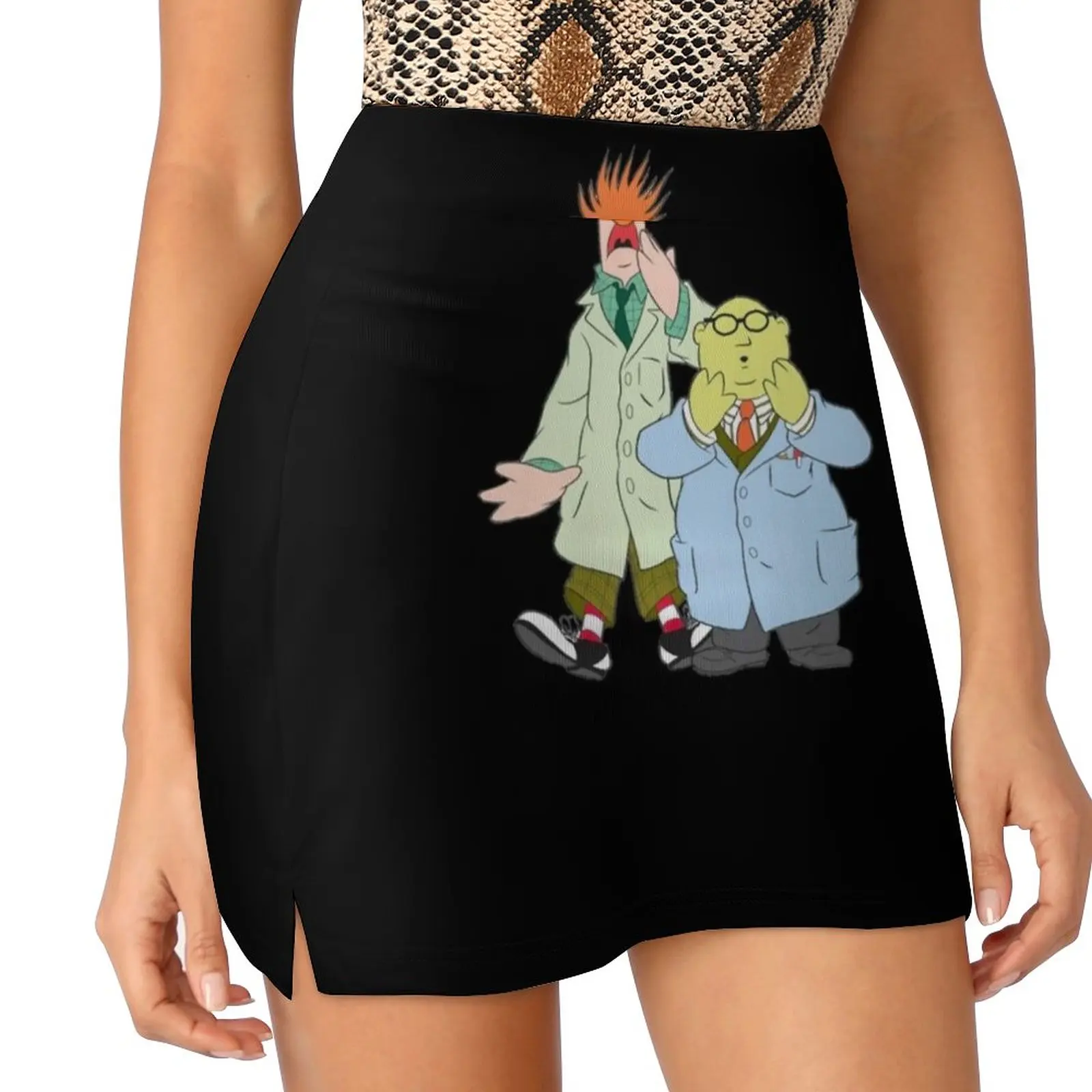 Beaker And Dr. Bunsen Honeydew The Show Women's skirt Aesthetic skirts New Fashion Short Skirts S Beaker Beaker S Beaker S Show