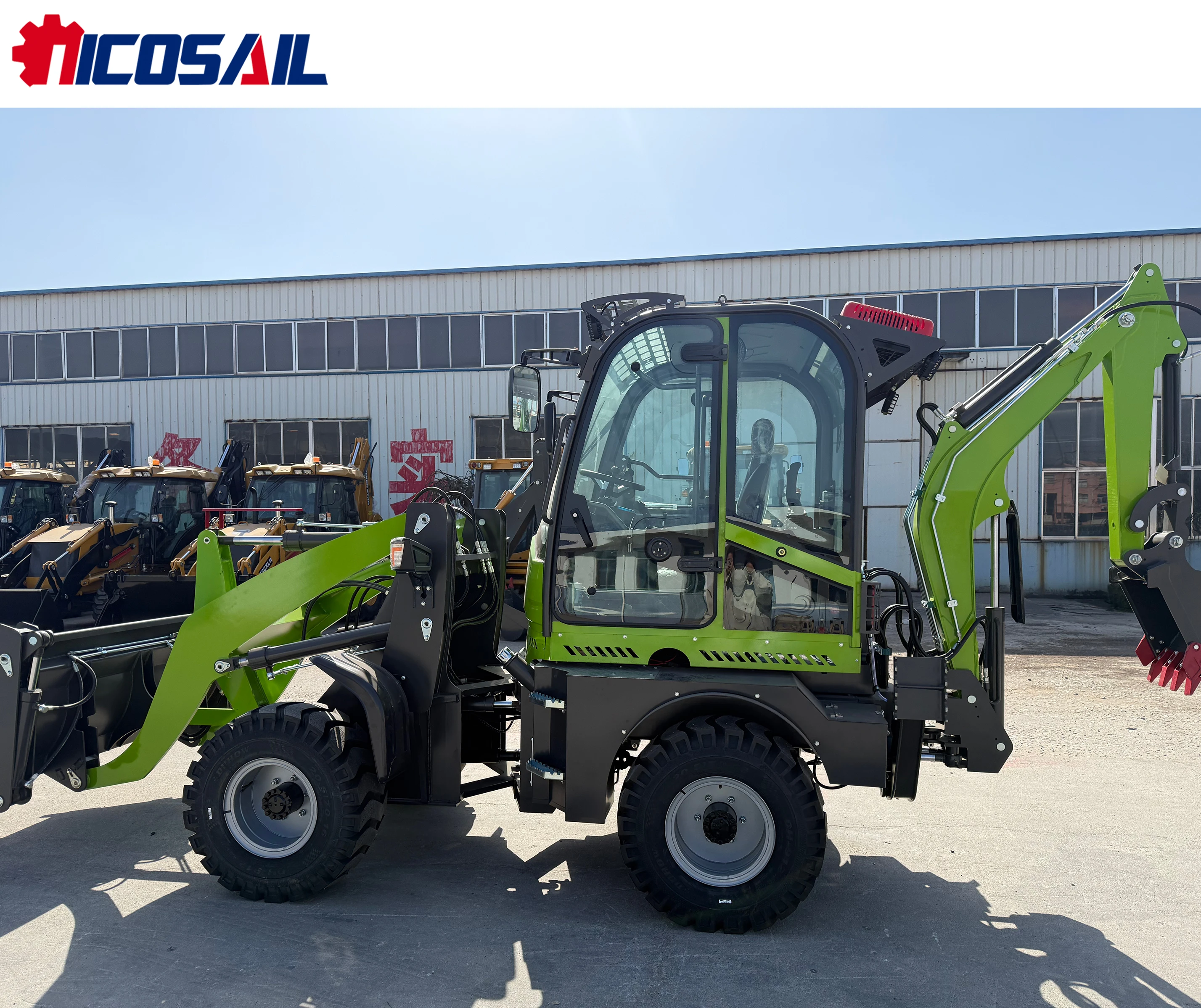 

Euro 5 CE Approved Mini Backhoe Loader 4WD Compact Small Backhoe Loader for EU Market