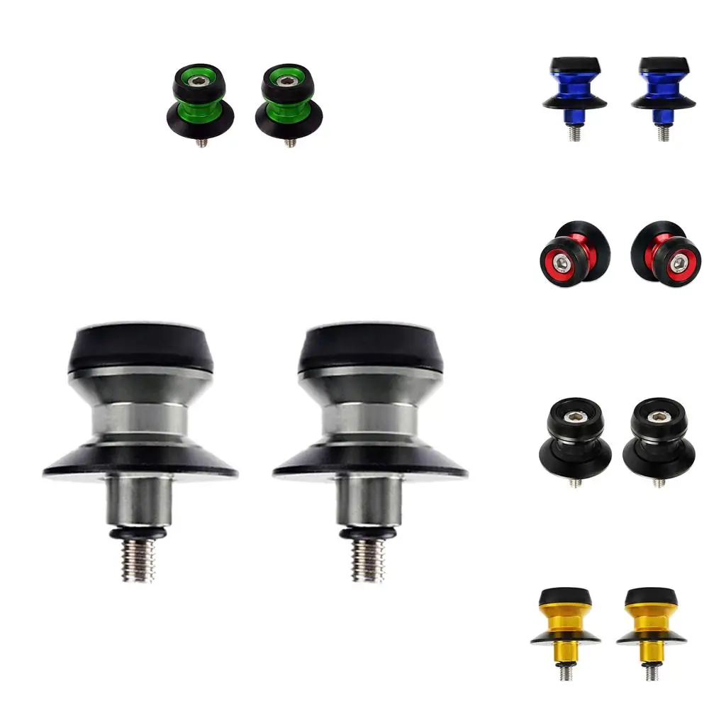 

Durable Anodized Aluminum Swingarm Sliders Spools 10mm Scooter Bobbins Accessories for Kawasaki Z800 2013-17
