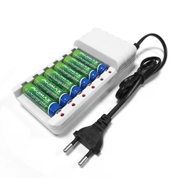 6 Slots Universal Smart Battery Charger Batteries Charger AA / AAA Ni-MH / Ni-Cd Batteries Rechargeable Battery EU/US Plug