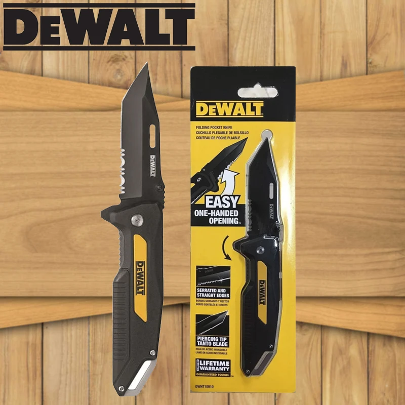 

DEWALT DWHT10910 Multi Functional Folding Knife First Edition With BALL-BEARING ASSIST Stainless Steel Blade Utility Knife