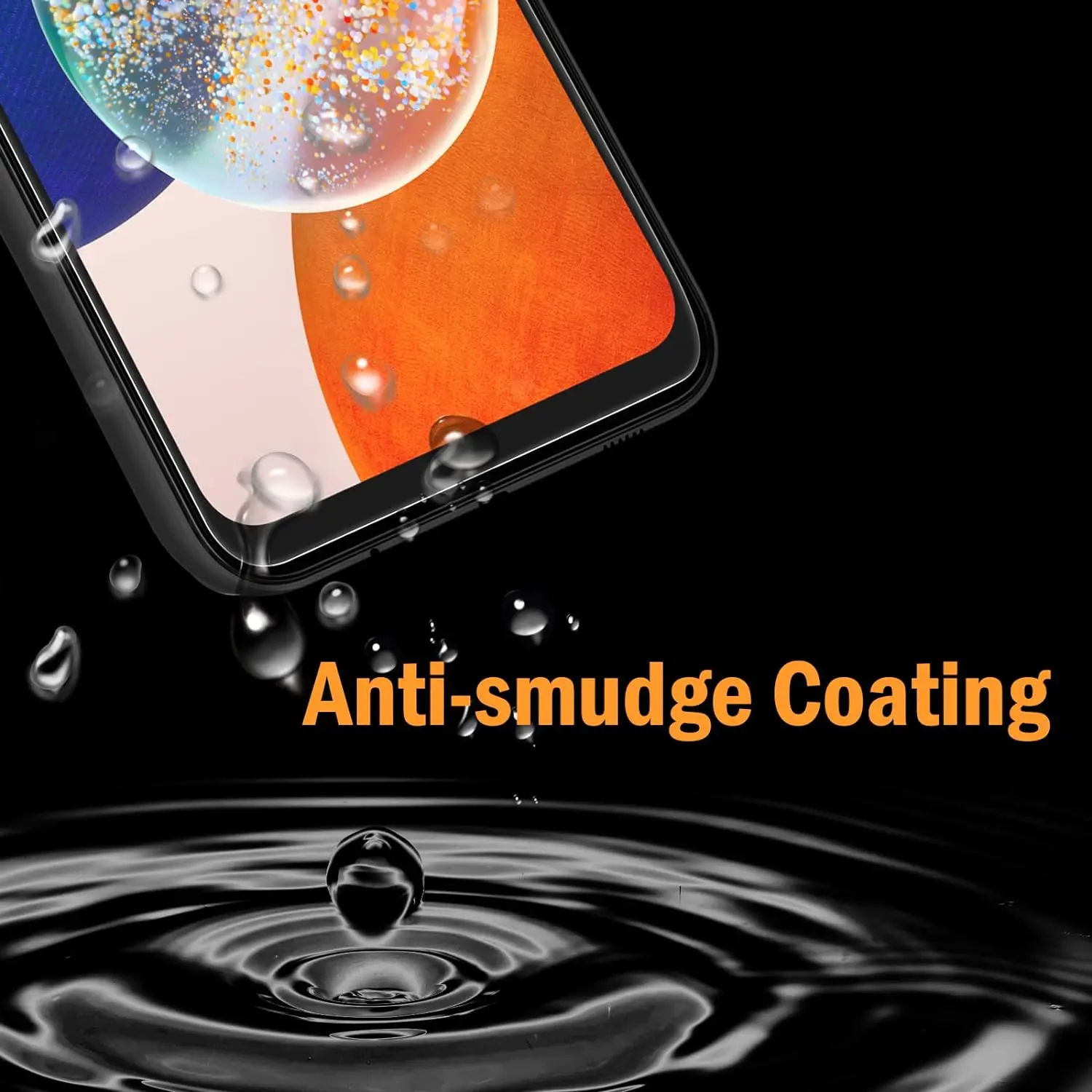 واقي شاشة من الزجاج المقسى لهاتف سامسونج جالاكسي a15 4g a55 a35 a25 a15 5g a05 a05s ، 4