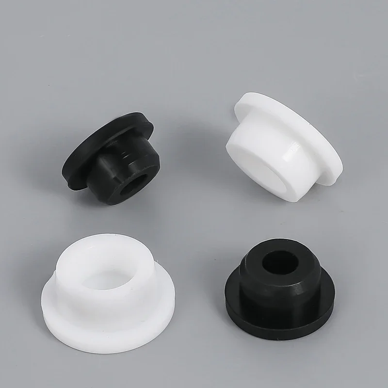 Bore 6.8-161.5mm Black/White Silicone Rubber Seal Hole Plugs Hollow Blanking End Cap Dustproof Plug Pipe Inserts T Type Stopper