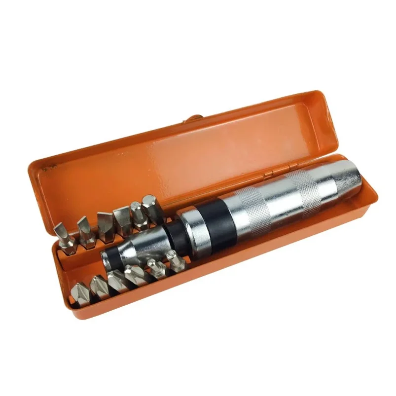 14 Piece Set of Collision, Impact, Screwdriver Head, Screwdriver Set, Iron Box Screw Removal Screwdriver Hardware Tools