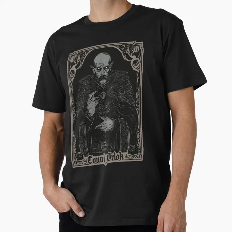 

Count Orlok 0128 Vlad The Impaler Dracula Scary halloween Gift T-Shirt Retro Horror Gothic Vampire Graphic Clothes All size Tops