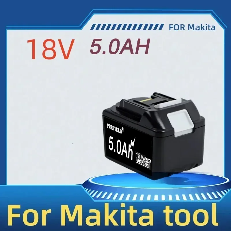 NEW 18V for Makita 5.0Ah Rechargeable Power Tools Battery with LED Li-ion Replacement LXT BL1860B BL1860 BL1850  3A Charger