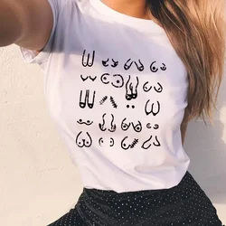 2021 New Exquisite Women Clothes Vintage Style Kawaii White Tee Ladies Tshirt Fashion Female Simple Tops Printed Cartoon Graphic