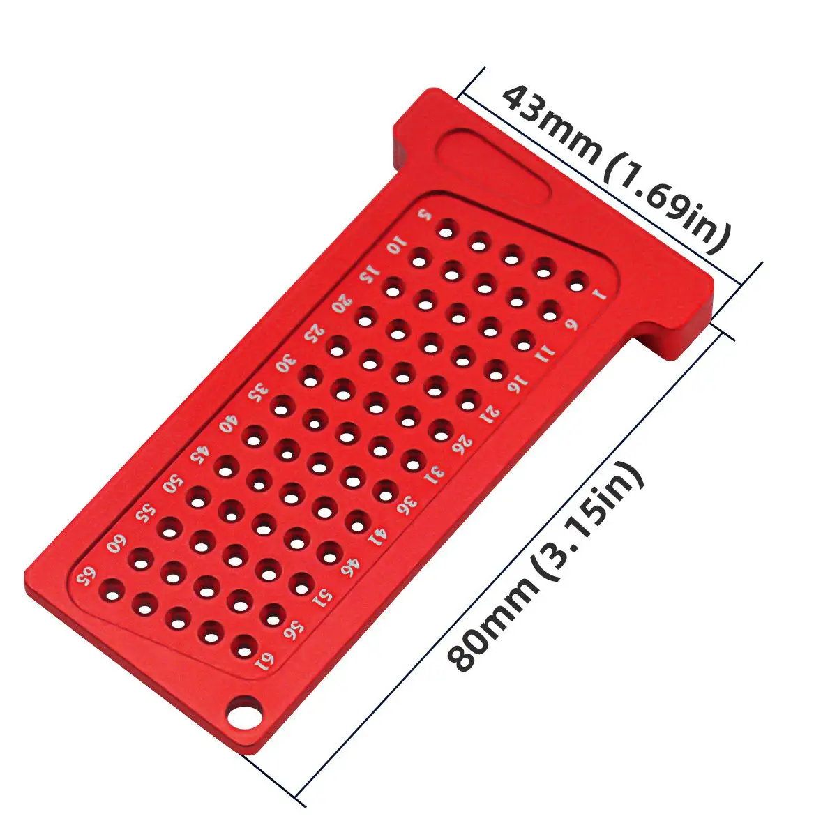 Woodworking Scribe Metric Imperial T-Ruler Aluminum Pocket Marking Gauge Carpentry Cross Calibration Hole Scribing Ruler