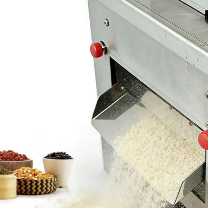 Commercial Grain Powder Grinding Machine Large Capacity Feeding Hopper Adjustable Fineness Stainless Steel Cereal Mill