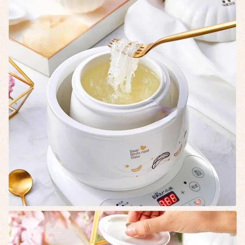 Electric Stew Pot Bird's Nest Stewpot Dedicated Stewing out of Water Automatic Ceramic Mini Soup Pot 220V Bird's Nest Machine