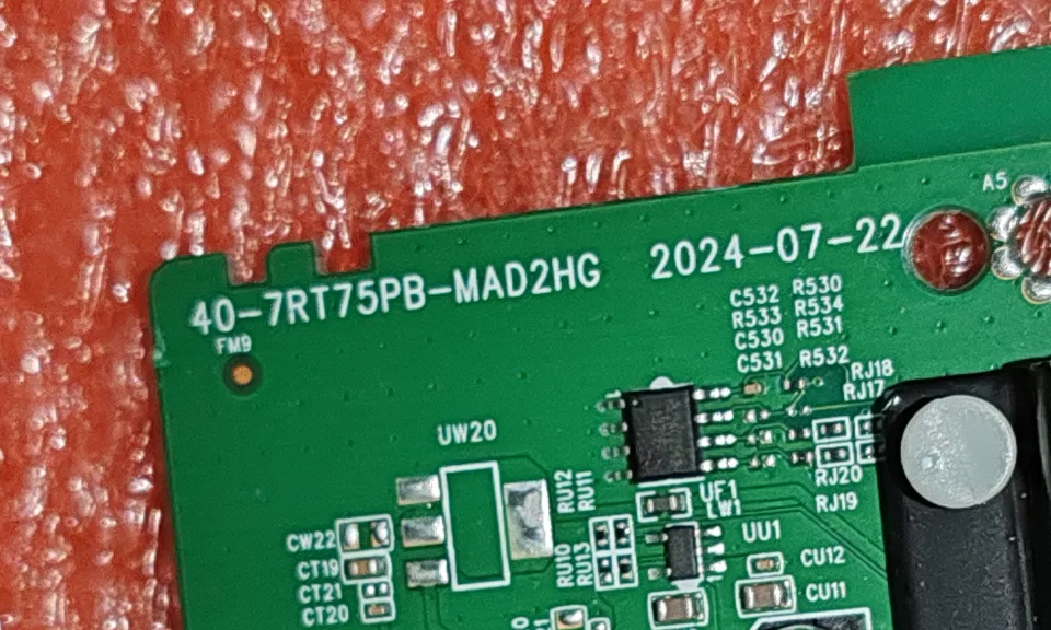 40-7RT75PB-MAD2HG 7RT75PB M8-RJ28702-MA200CK اللوحة الأم للتلفزيون ثلاثة في واحد، تم اختبارها جيدًا، صورة مادية