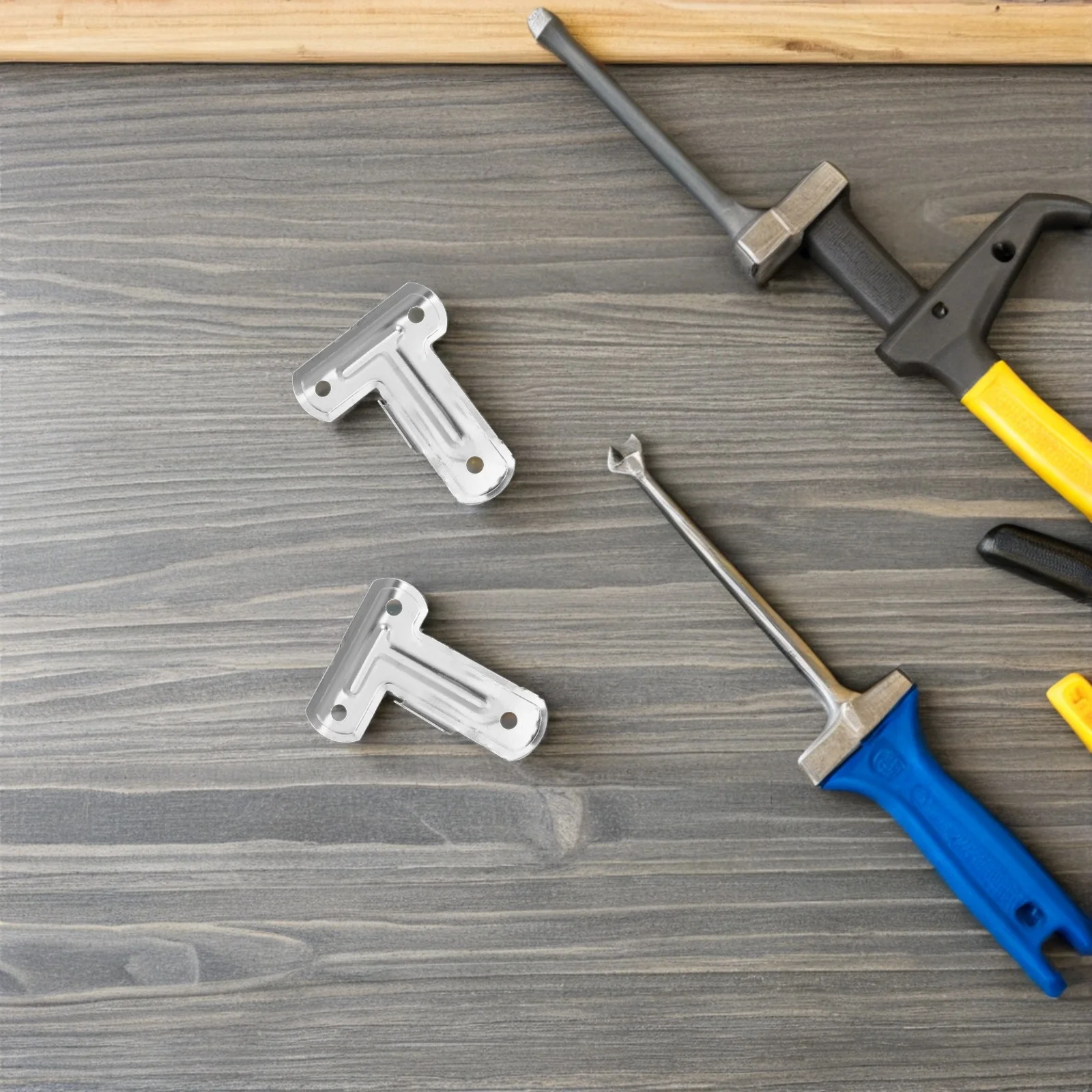 

6 pcs Clothes Rack Connectors L-Shaped Stainless Steel Tube Joints For Drying Rack Garment Hanger Accessories, Space-Saving