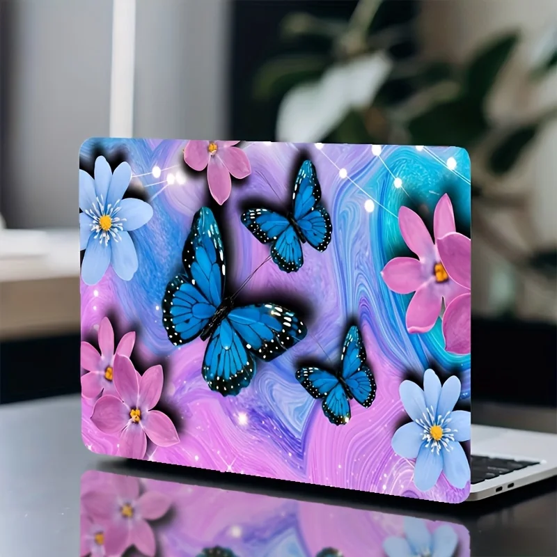 

2 pieces of butterfly notebook sticker-scratch resistant and water-resistant,suitable for laptops measuring33.02-38.1centimeters