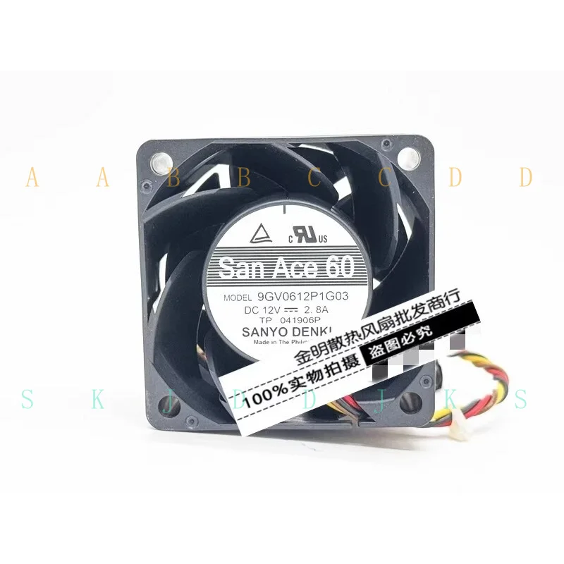 

Вентилятор охлаждения M для Sanyo 6038 6CM 9GV0612P1G03 12V 2.8A PWM, 1 шт.