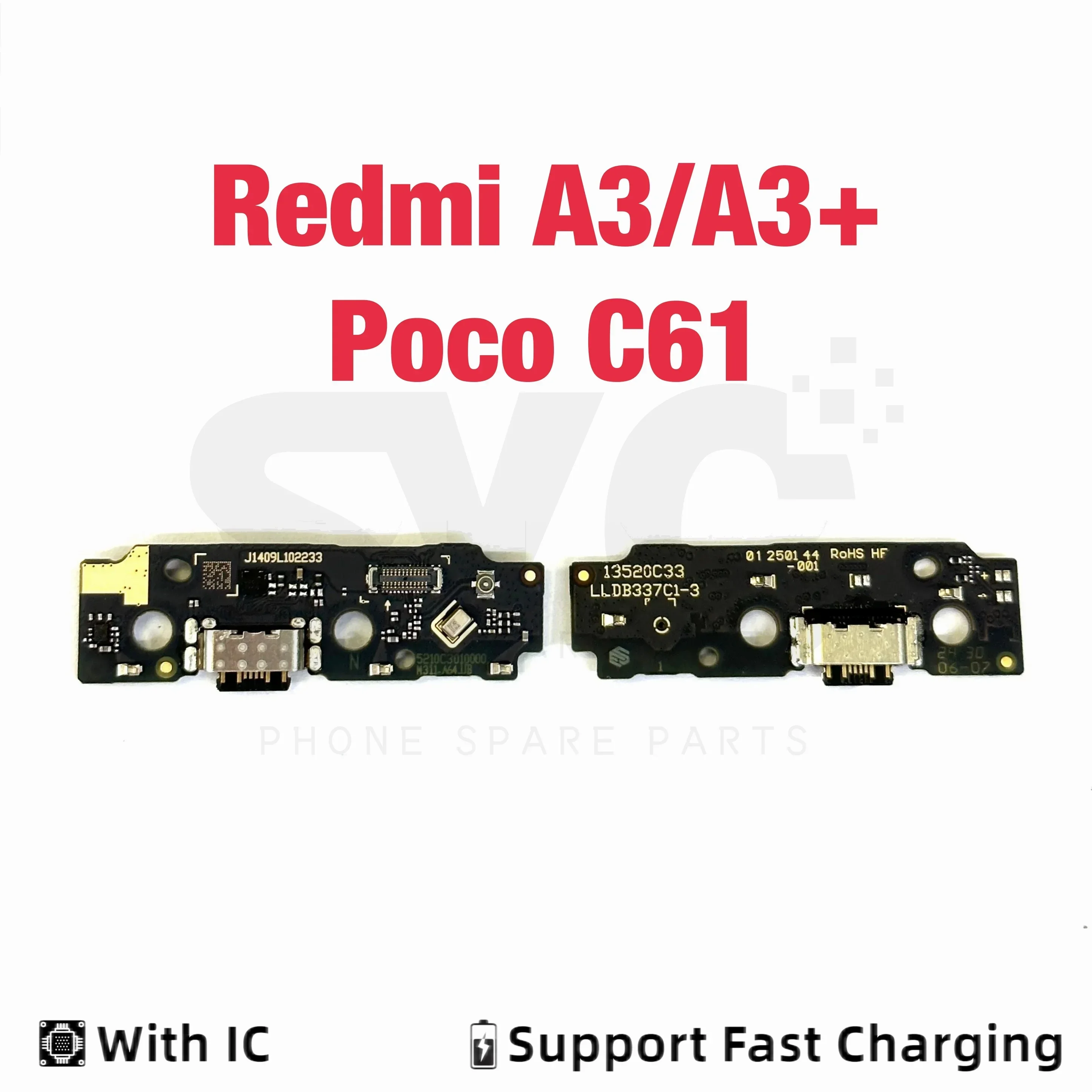 

Good quality For Xiaomi Redmi A1 A1+ Plus A2 A2+ A2 A3 + Plus Poco C61 USB Charging Board Dock Port Flex Cable